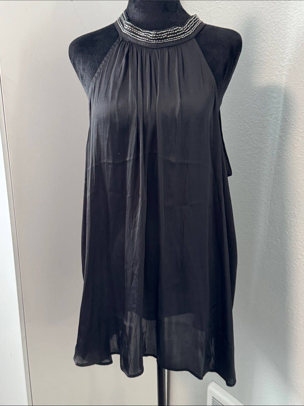 torrid Black Beaded Halter Camisole Top